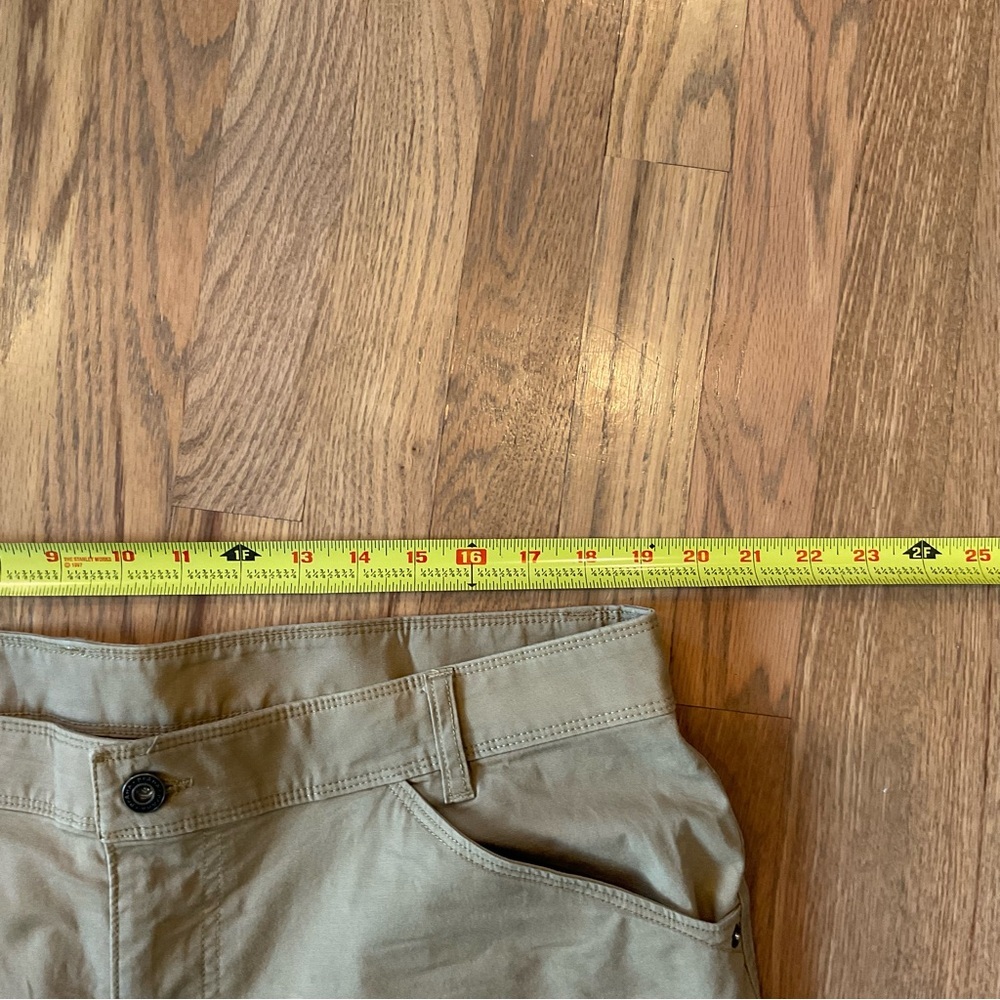 PRANA Breahe Chino Shorts Sz 38 Standard Fit Brown Stretch 9” Inseam Khaki Hike - Picture 8 of 13